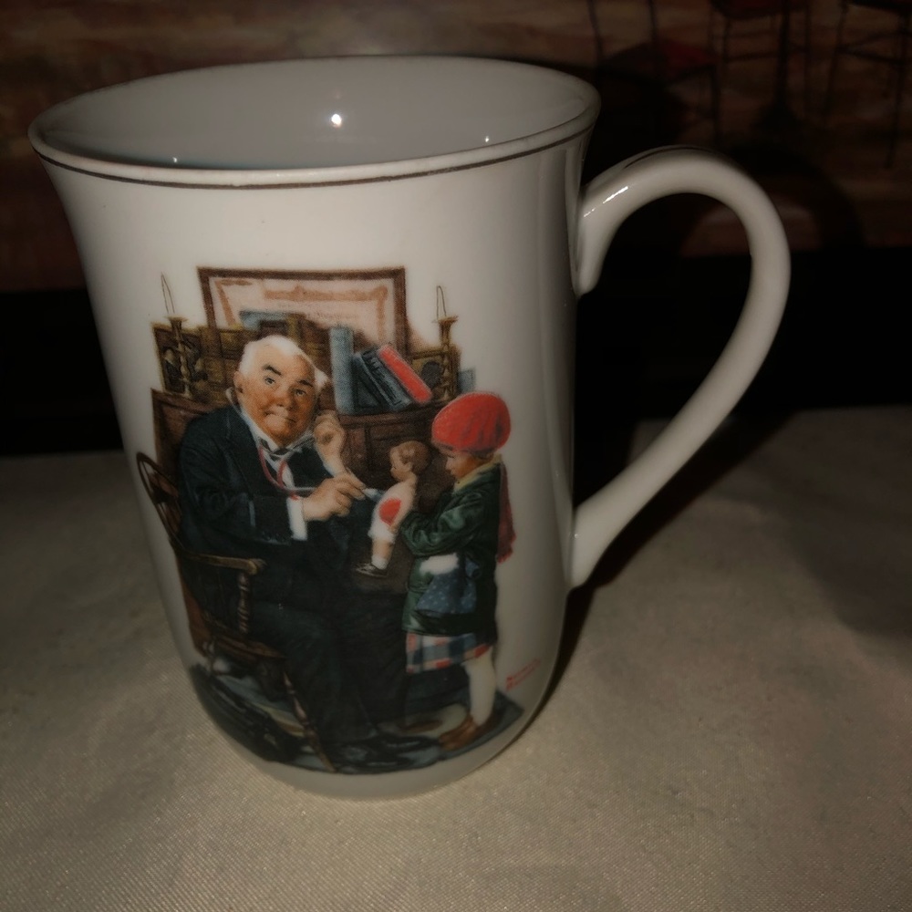 NORMAN ROCKWELL PORCELAIN COFFEE CUP.